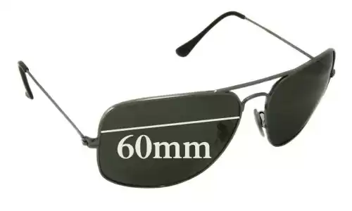 Sunglass Fix Replacement Lenses for Ray-Ban RB3363 - 60mm Wide Ray-Ban RB3363 Replacement Lenses 60mm wide