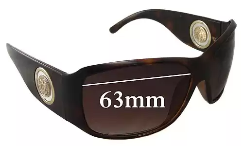 Sunglass Fix Replacement Lenses for Versace Unknown Model - 63mm Wide Sunglass Fix Replacement Lenses for Versace Unknown Model - 63mm Wide