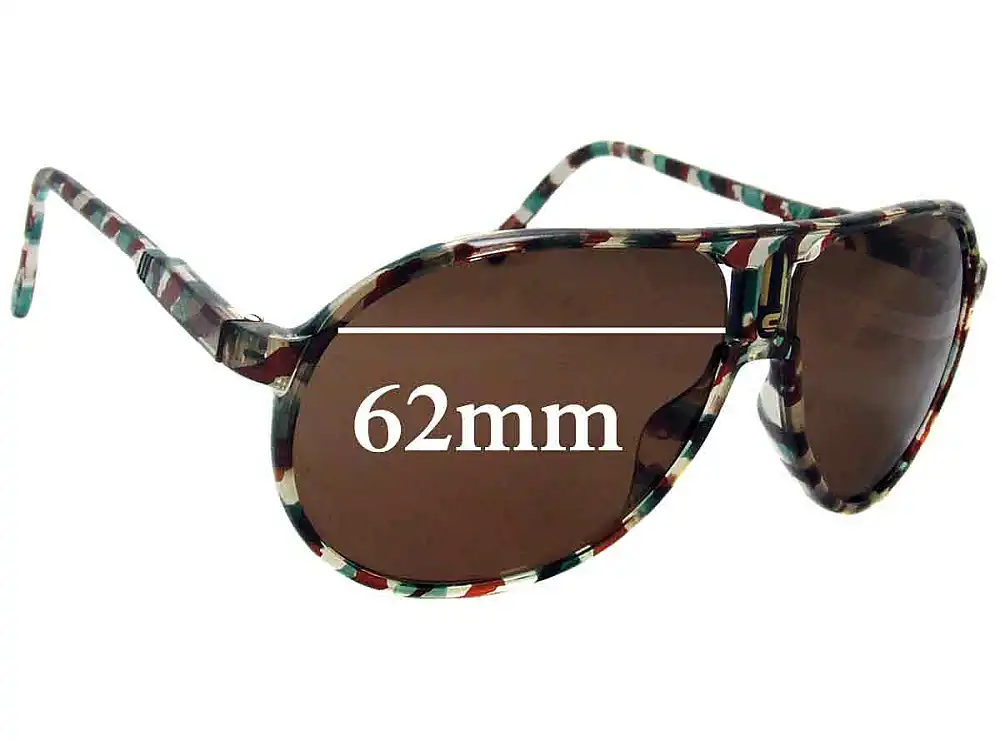 Sunglass Fix Replacement Lenses for Carrera Champion/M - 62mm Wide Sunglass Fix Replacement Lenses for Carrera Champion/M - 62mm Wide
