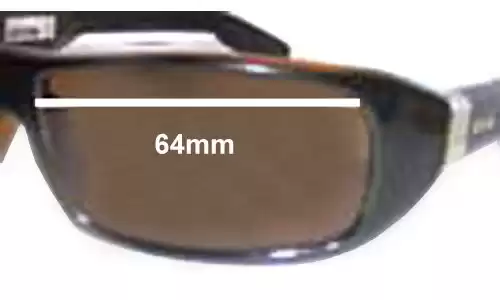 Sunglass Fix Replacement Lenses for Otis Fidel - 64mm Wide Sunglass Fix Replacement Lenses for Otis Fidel - 64mm Wide