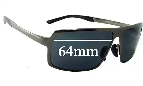 Sunglass Fix Replacement Lenses for Porsche P 8495 - 64mm Wide Sunglass Fix Replacement Lenses for Porsche P 8495 - 64mm Wide