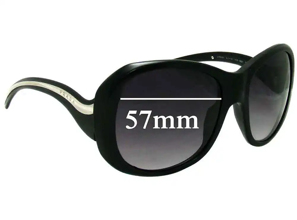 Sunglass Fix Replacement Lenses for Prada SPR09L & PR09LS - 57mm Wide Sunglass Fix Replacement Lenses for Prada SPR09L & PR09LS - 57mm Wide