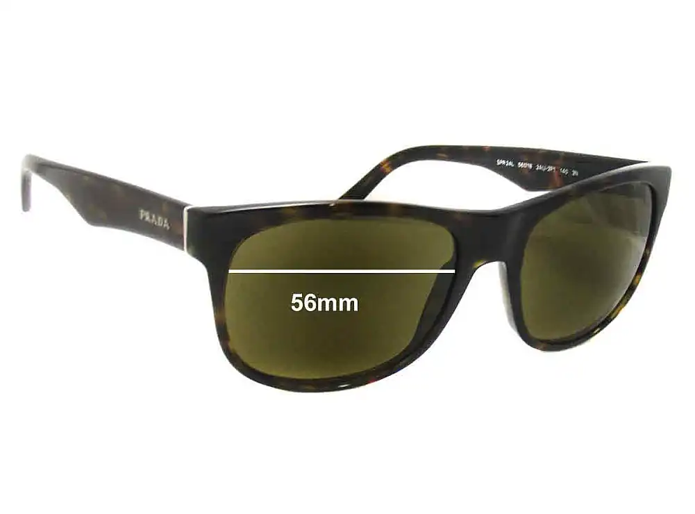 Sunglass Fix Replacement Lenses for Prada SPR24L - 56mm Wide Sunglass Fix Replacement Lenses for Prada SPR24L - 56mm Wide