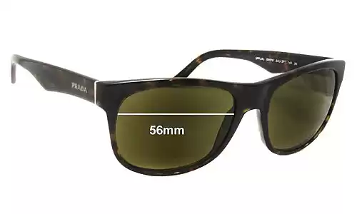 Sunglass Fix Replacement Lenses for Prada SPR24L - 56mm Wide Sunglass Fix Replacement Lenses for Prada SPR24L - 56mm Wide