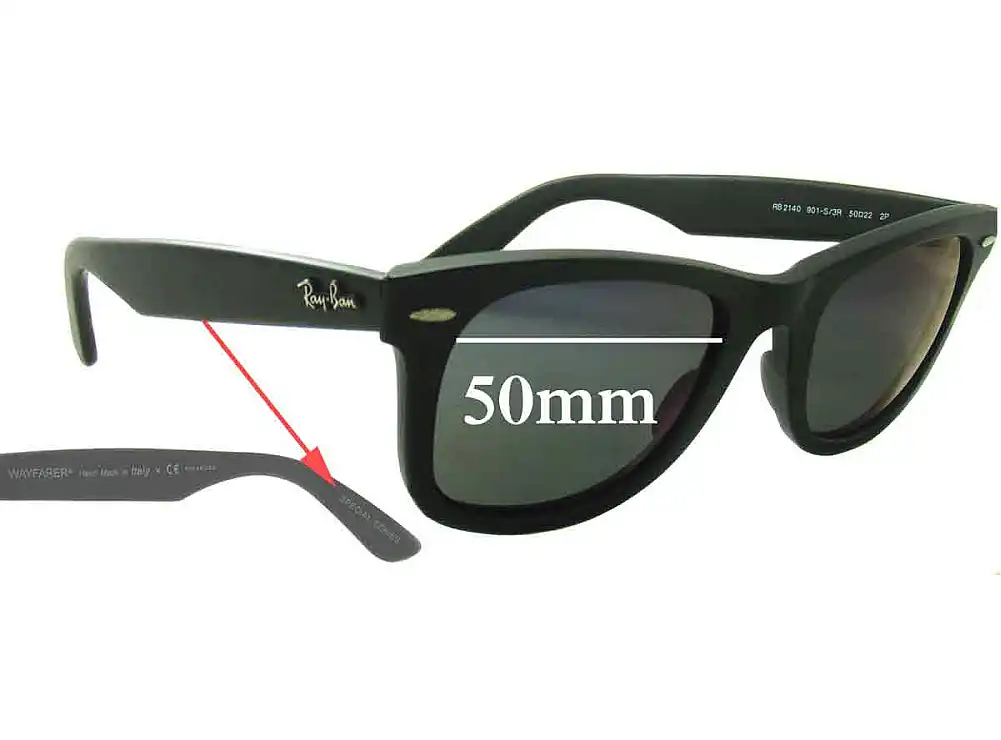 Sunglass Fix Replacement Lenses for Ray-Ban RB2140 Wayfarer Special Series - 50mm Wide Sunglass Fix Replacement Lenses for Ray-Ban RB2140 Wayfarer Special Series - 50mm Wide