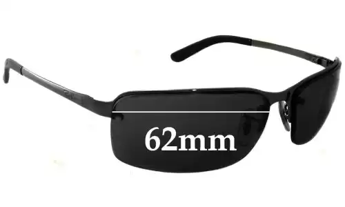 Sunglass Fix Replacement Lenses for Ray-Ban RB3217 (Equal Sized Holes) - 62mm Wide Ray-Ban RB3217 (Equal Sized Holes) Replacement Lenses 62mm wide