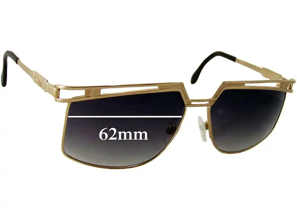 Sunglass Fix Replacement Lenses for Cazal Unknown Model - 62mm Wide Sunglass Fix Replacement Lenses for Cazal Unknown Model - 62mm Wide