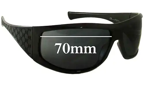 Sunglass Fix Replacement Lenses for Gucci GG1560/S - 70mm Wide Gucci GG1560/S Replacement Lenses 70mm wide