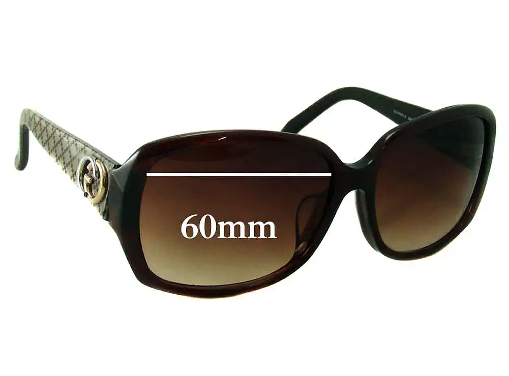 Sunglass Fix Replacement Lenses for Gucci GG3178 - 60mm Wide Sunglass Fix Replacement Lenses for Gucci GG3178 - 60mm Wide