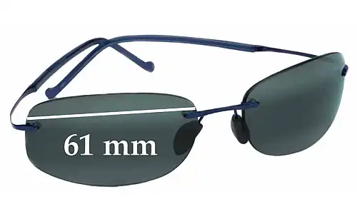 Sunglass Fix Replacement Lenses for Maui Jim MJ516 Honolua Bay - 61mm Wide Sunglass Fix Replacement Lenses for Maui Jim MJ516 Honolua Bay - 61mm Wide