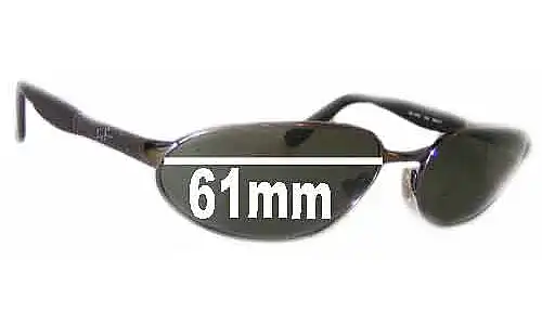 Sunglass Fix Replacement Lenses for Ray-Ban RB3252 Predator - 61mm Wide Ray-Ban RB3252 Predator Replacement Lenses 61mm wide