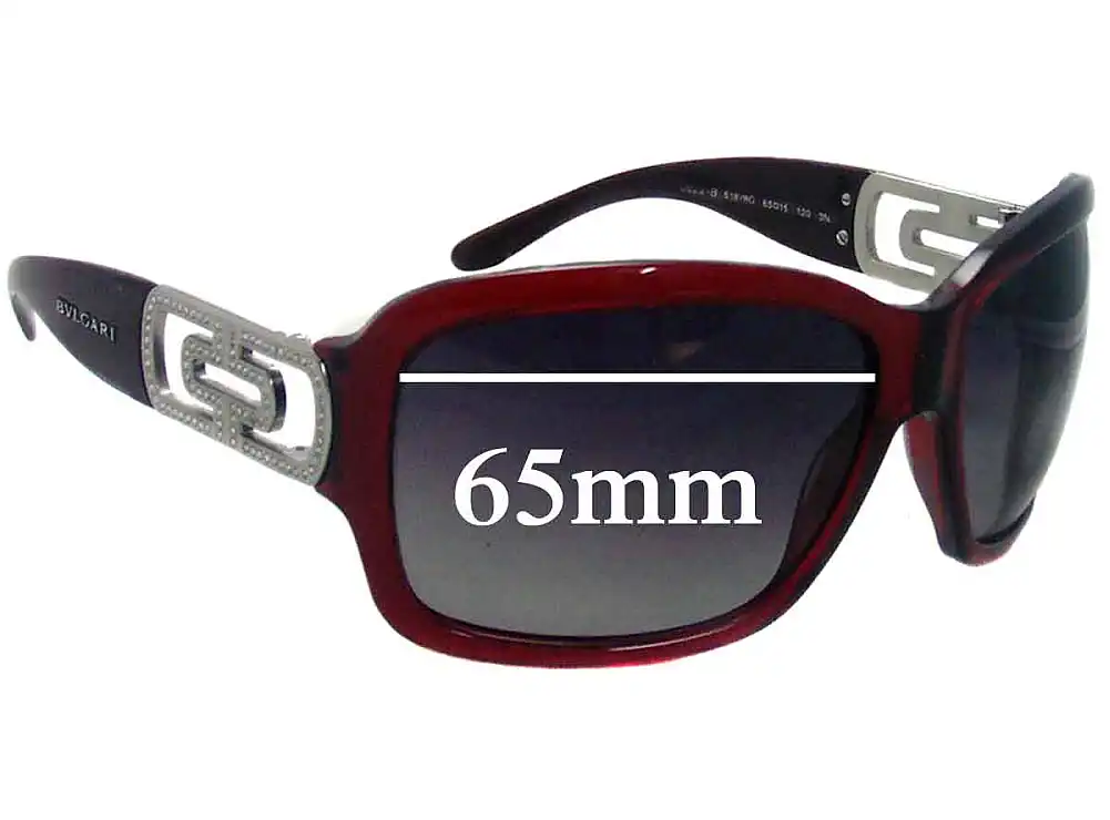 Sunglass Fix Replacement Lenses for Bvlgari 8022-B - 65mm Wide Sunglass Fix Replacement Lenses for Bvlgari 8022-B - 65mm Wide