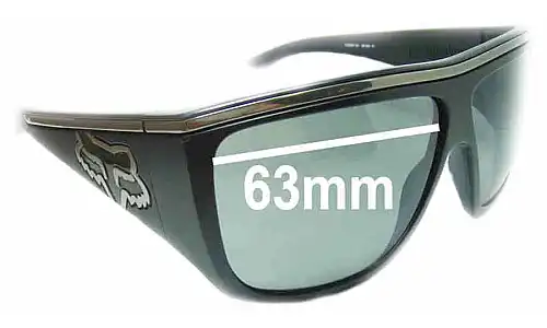 Sunglass Fix Replacement Lenses for Fox Racing The Rayavana - 63mm Wide Sunglass Fix Replacement Lenses for Fox Racing The Rayavana - 63mm Wide