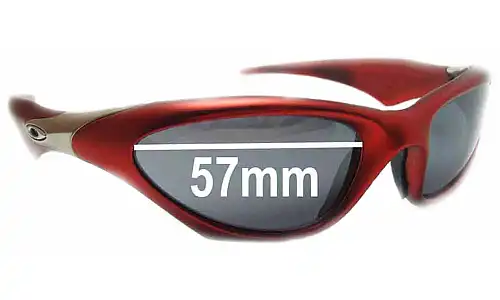 Sunglass Fix Replacement Lenses for Oakley Scar - 57mm Wide Sunglass Fix Replacement Lenses for Oakley Scar - 57mm Wide