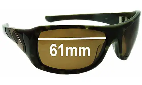 Sunglass Fix Replacement Lenses for Oakley Sideways - 61mm Wide Sunglass Fix Replacement Lenses for Oakley Sideways - 61mm Wide