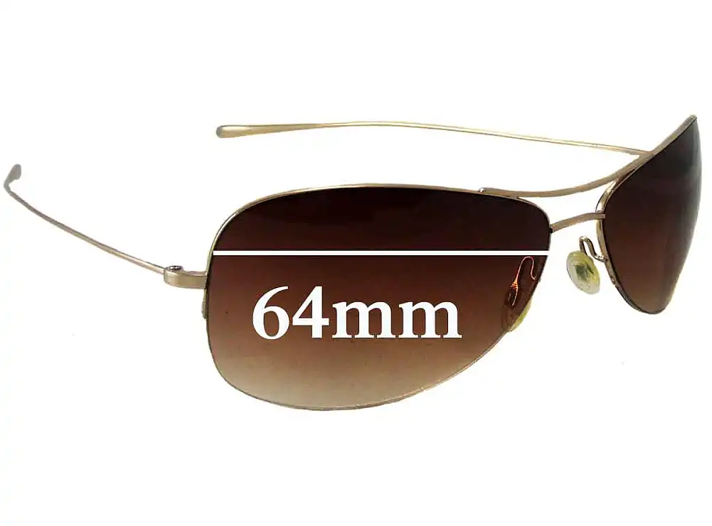 Sunglass Fix Replacement Lenses for Oliver Peoples Commodore - 64mm Wide Sunglass Fix Replacement Lenses for Oliver Peoples Commodore - 64mm Wide