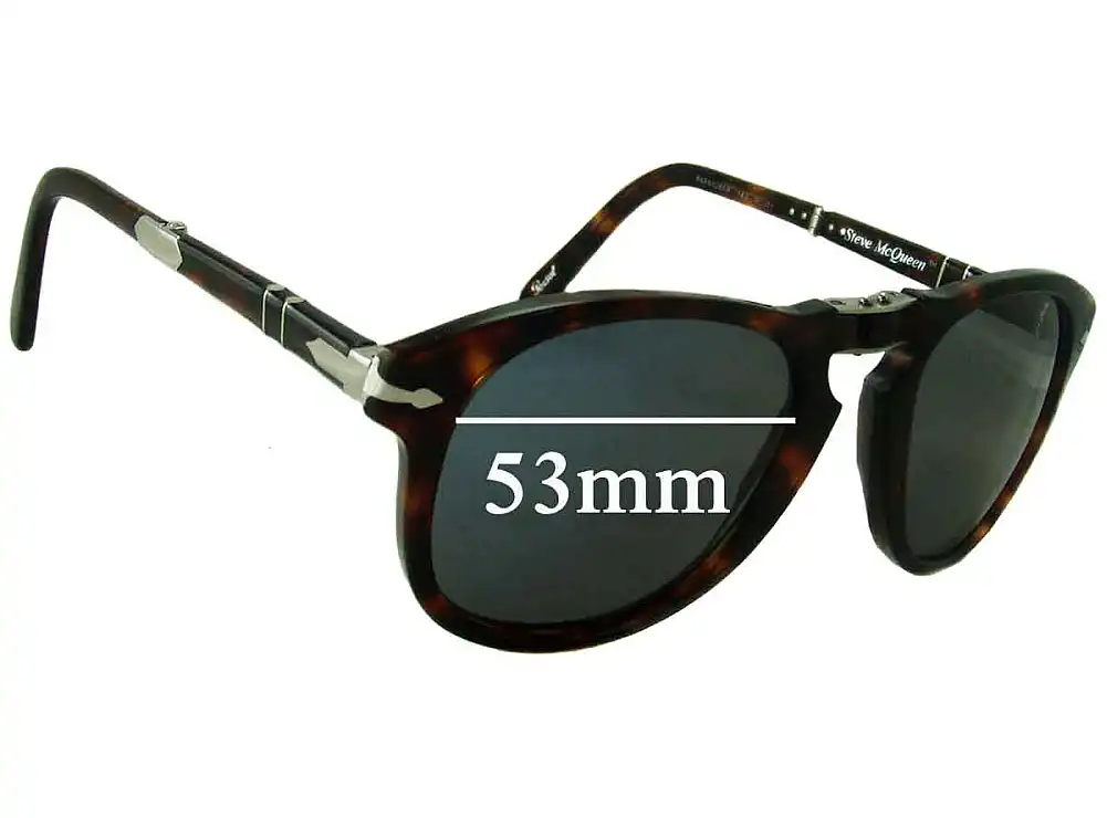 Sunglass Fix Replacement Lenses for Persol Steve McQueen - 53mm Wide Sunglass Fix Replacement Lenses for Persol Steve McQueen - 53mm Wide