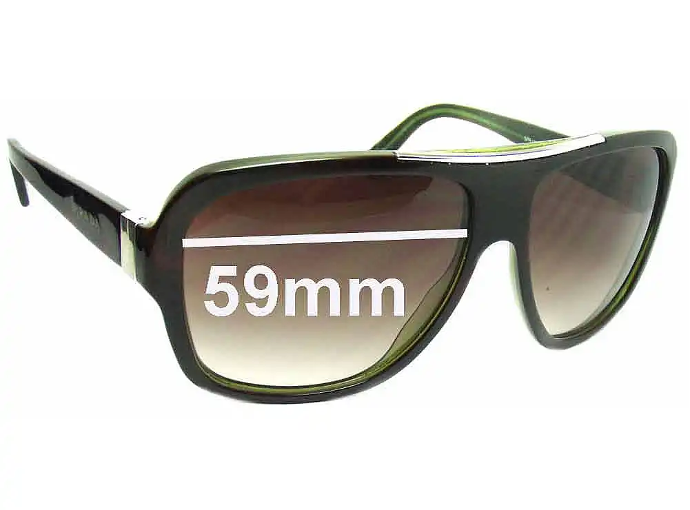 Sunglass Fix Replacement Lenses for Prada SPR17L - 59mm Wide Sunglass Fix Replacement Lenses for Prada SPR17L - 59mm Wide