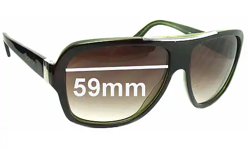 Sunglass Fix Replacement Lenses for Prada SPR17L - 59mm Wide Sunglass Fix Replacement Lenses for Prada SPR17L - 59mm Wide