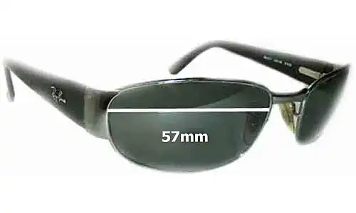 Sunglass Fix Replacement Lenses for Ray-Ban RB3141 Undercurrent Leather II - 57mm Wide Ray-Ban RB3141 Undercurrent Leather II Replacement Lenses 57mm wide