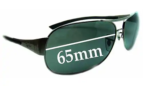 Sunglass Fix Replacement Lenses for Ray-Ban RB3404 - 65mm Wide Ray-Ban RB3404 Replacement Lenses 65mm wide