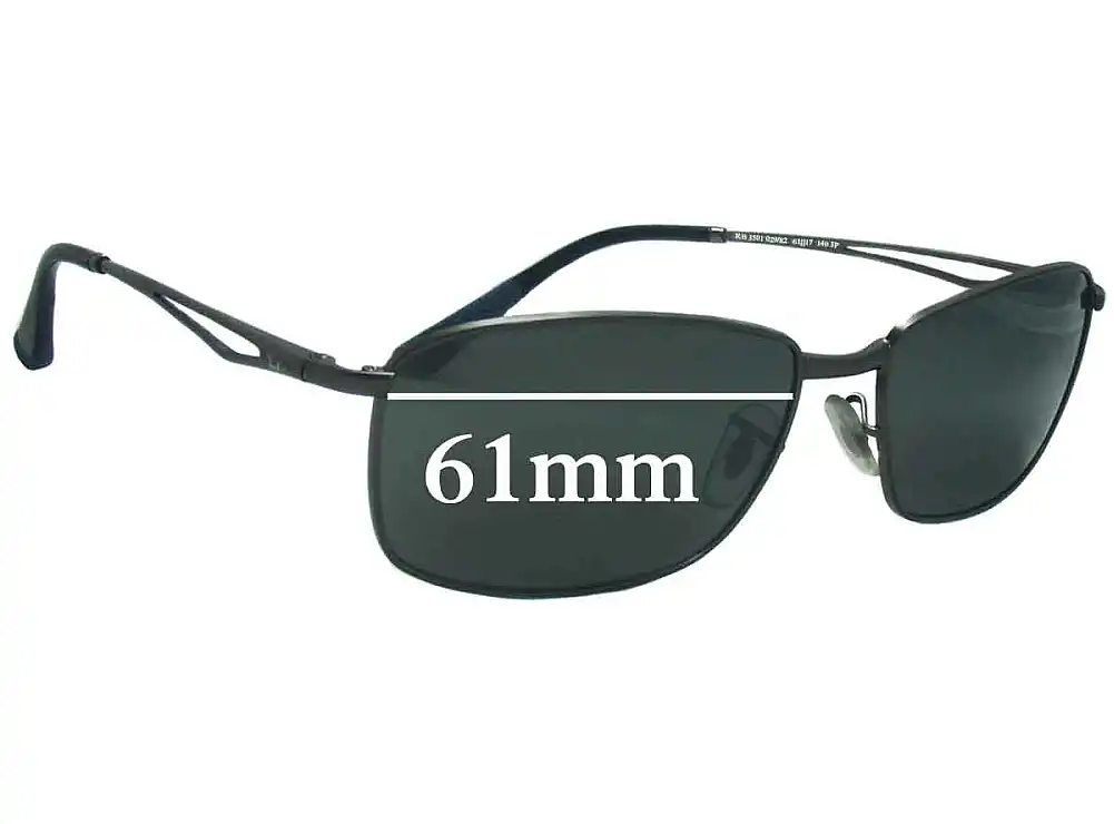 Sunglass Fix Replacement Lenses for Ray-Ban RB3501 - 61mm Wide Sunglass Fix Replacement Lenses for Ray-Ban RB3501 - 61mm Wide
