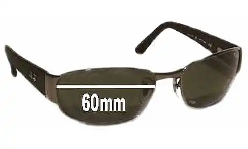 Sunglass Fix Replacement Lenses for Ray-Ban RB3141 Undercurrent Leather II - 60mm Wide Ray-Ban RB3141 Undercurrent Leather II Replacement Lenses 60mm wide