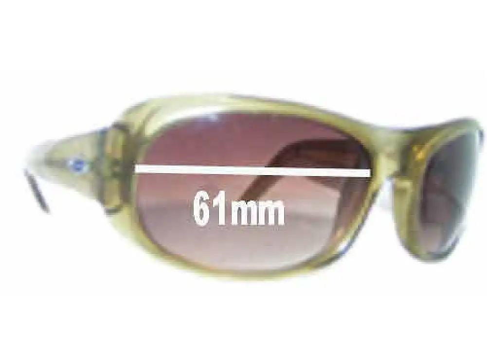 Sunglass Fix Replacement Lenses for Smith Crystal Green - 61mm Wide Sunglass Fix Replacement Lenses for Smith Crystal Green - 61mm Wide
