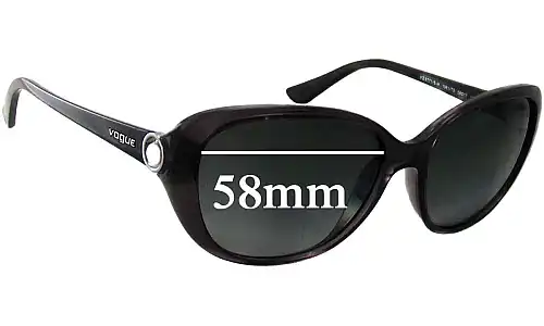 Sunglass Fix Replacement Lenses for Vogue VO2771-SH - 58mm Wide Sunglass Fix Replacement Lenses for Vogue VO2771-SH - 58mm Wide