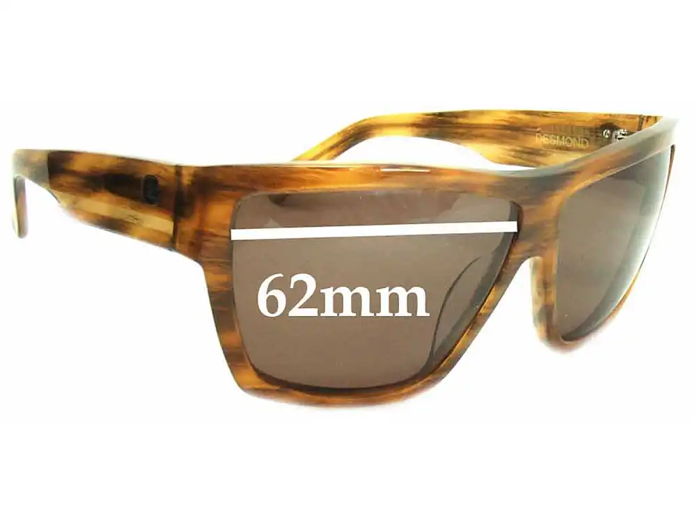 Sunglass Fix Replacement Lenses for Von Zipper Desmond - 62mm Wide Sunglass Fix Replacement Lenses for Von Zipper Desmond - 62mm Wide