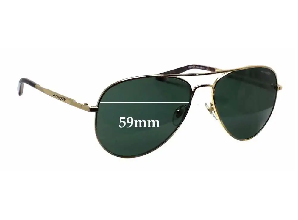 Sunglass Fix Replacement Lenses for Arnette Trooper AN3065 - 59mm Wide Sunglass Fix Replacement Lenses for Arnette Trooper AN3065 - 59mm Wide