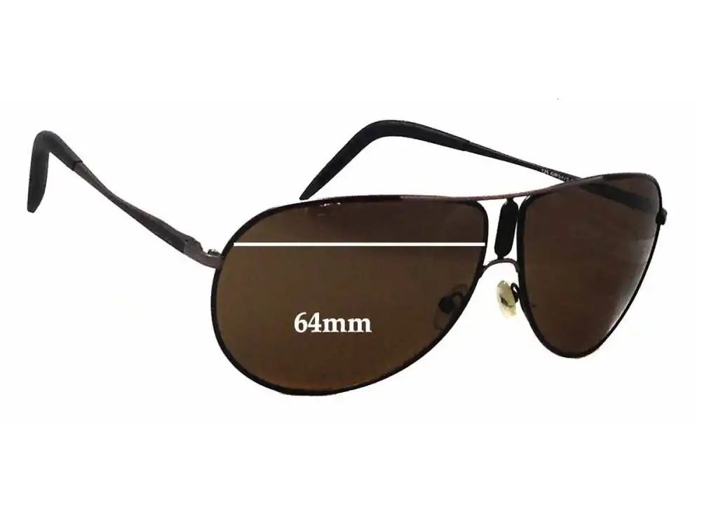 Sunglass Fix Replacement Lenses for Carrera Gypsy/S - 64mm Wide Sunglass Fix Replacement Lenses for Carrera Gypsy/S - 64mm Wide