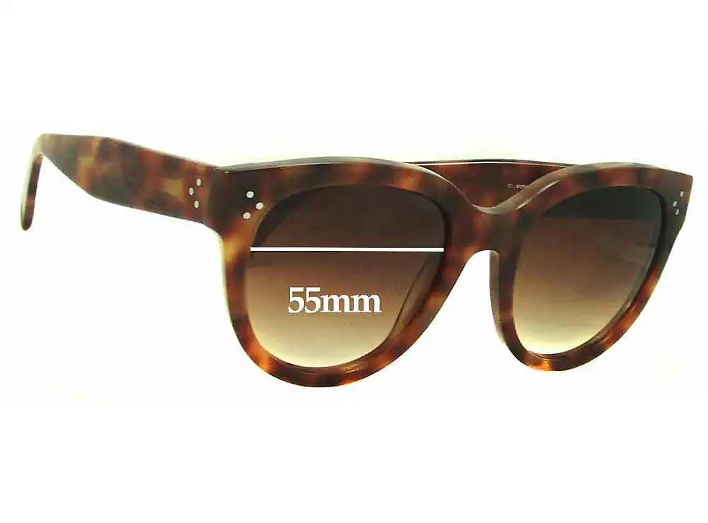 Sunglass Fix Replacement Lenses for Celine CL 41755/S - 55mm Wide Sunglass Fix Replacement Lenses for Celine CL 41755/S - 55mm Wide