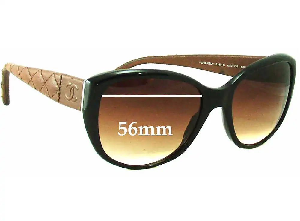 Sunglass Fix Replacement Lenses for Chanel 5199-Q - 56mm Wide Sunglass Fix Replacement Lenses for Chanel 5199-Q - 56mm Wide