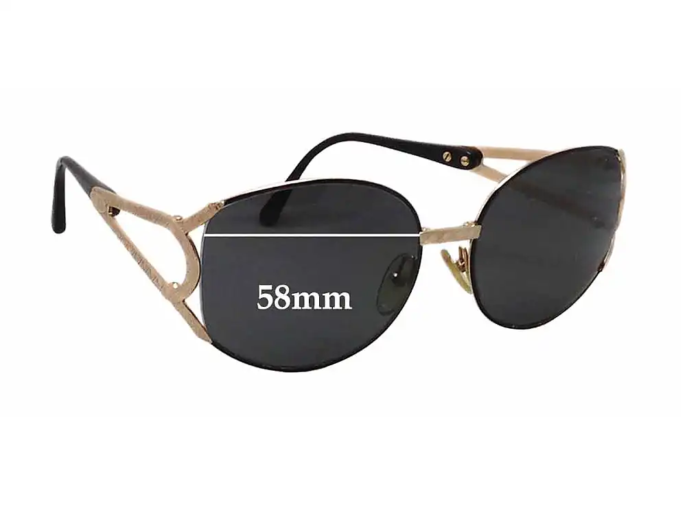 Sunglass Fix Replacement Lenses for Christian Dior 2842 - 58mm Wide Sunglass Fix Replacement Lenses for Christian Dior 2842 - 58mm Wide
