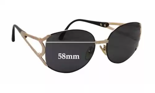 Sunglass Fix Replacement Lenses for Christian Dior 2842 - 58mm Wide Sunglass Fix Replacement Lenses for Christian Dior 2842 - 58mm Wide