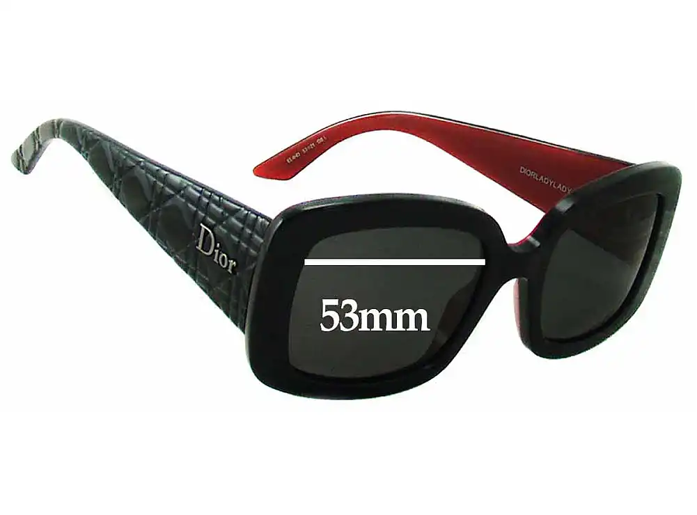 Sunglass Fix Replacement Lenses for Christian Dior Lady Lady 2 - 53mm Wide Sunglass Fix Replacement Lenses for Christian Dior Lady Lady 2 - 53mm Wide