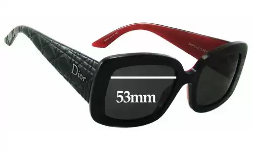 Sunglass Fix Replacement Lenses for Christian Dior Lady Lady 2 - 53mm Wide Sunglass Fix Replacement Lenses for Christian Dior Lady Lady 2 - 53mm Wide