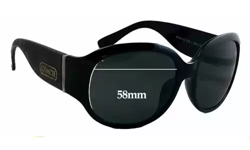 Sunglass Fix Replacement Lenses for Coach 8016-CO - 58mm Wide Sunglass Fix Replacement Lenses for Coach 8016-CO - 58mm Wide