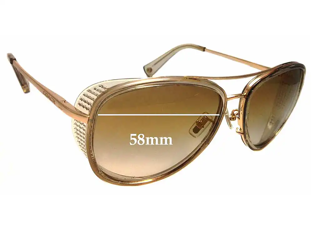 Sunglass Fix Replacement Lenses for Coach HC7040 Andie - 58mm Wide Sunglass Fix Replacement Lenses for Coach HC7040 Andie - 58mm Wide