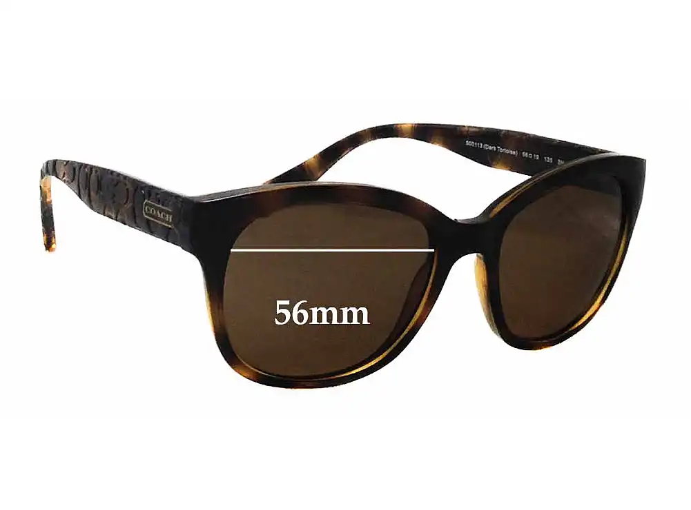 Sunglass Fix Replacement Lenses for Coach HC8110 Cailin - 56mm Wide Sunglass Fix Replacement Lenses for Coach HC8110 Cailin - 56mm Wide