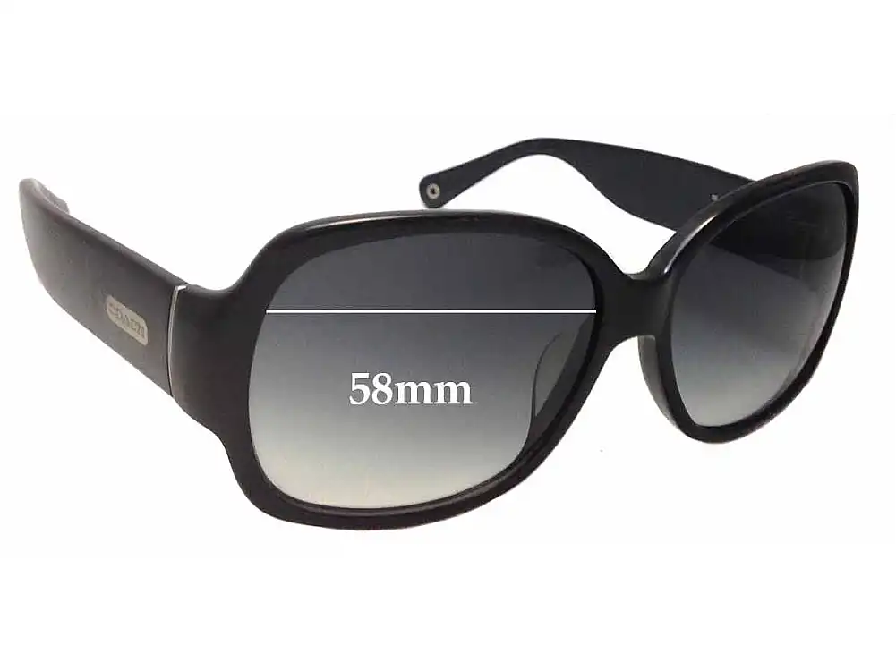 Sunglass Fix Replacement Lenses for Coach S822 Odessa - 58mm Wide Sunglass Fix Replacement Lenses for Coach S822 Odessa - 58mm Wide