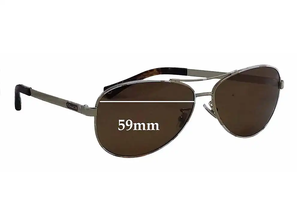 Sunglass Fix Replacement Lenses for Coach HC7025 Stefanie - 59mm Wide Sunglass Fix Replacement Lenses for Coach HC7025 Stefanie - 59mm Wide