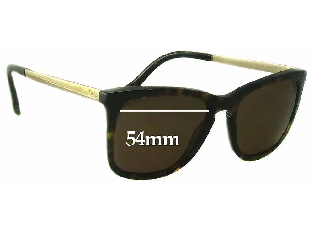 Sunglass Fix Replacement Lenses for Dolce & Gabbana DD3081 - 54mm Wide Sunglass Fix Replacement Lenses for Dolce & Gabbana DD3081 - 54mm Wide