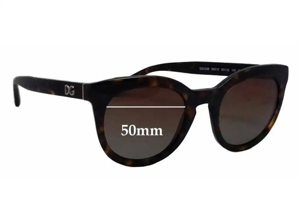 Sunglass Fix Replacement Lenses for Dolce & Gabbana DG4249 - 50mm Wide Sunglass Fix Replacement Lenses for Dolce & Gabbana DG4249 - 50mm Wide