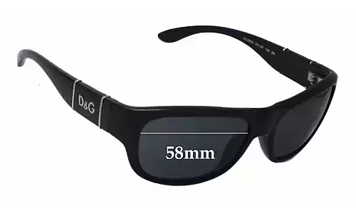 Sunglass Fix Replacement Lenses for Dolce & Gabbana DG8050 - 58mm Wide Sunglass Fix Replacement Lenses for Dolce & Gabbana DG8050 - 58mm Wide