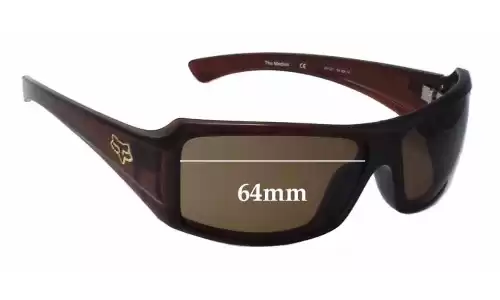Sunglass Fix Replacement Lenses for Fox Racing The Median - 64mm Wide Fox Racing The Median Replacement Lenses 64mm wide