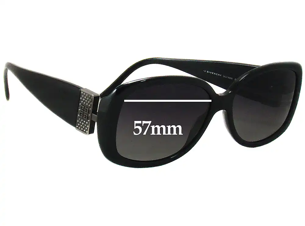 Sunglass Fix Replacement Lenses for Givenchy SGV690S - 57mm Wide Sunglass Fix Replacement Lenses for Givenchy SGV690S - 57mm Wide