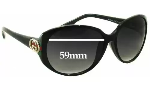 Sunglass Fix Replacement Lenses for Gucci GG3174/F/S - 59mm Wide Sunglass Fix Replacement Lenses for Gucci GG3174/F/S - 59mm Wide