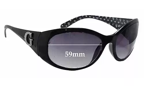 Sunglass Fix Replacement Lenses for Guess GU6389 - 59mm Wide Sunglass Fix Replacement Lenses for Guess GU6389 - 59mm Wide
